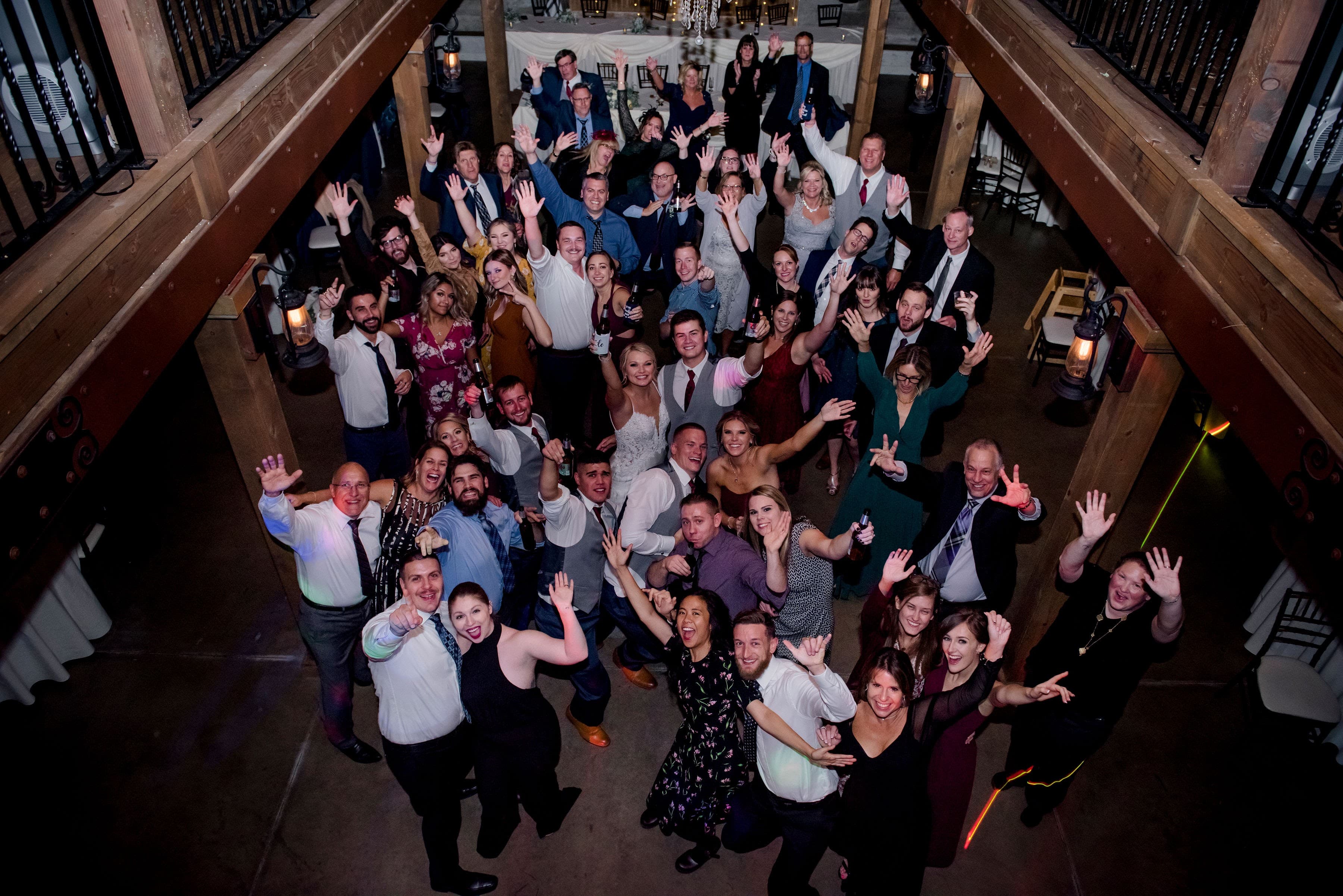 Uplit wedding ballroom with professional DJ production — gallery photo 5